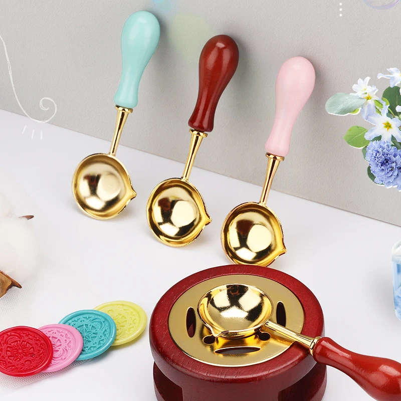 1pc Sealing Wax Spoon Heat-resistant Wood Handle Wax Melting Spoon Retro Fire Paint Seal Supplies Envelopes Card Handmade Tools
1pc Sealing Wax Spoon Heat-resistant Wood Handle Wax Melting Spoon Retro Fire Paint Seal Supplies Envelopes Card Handmade Tools