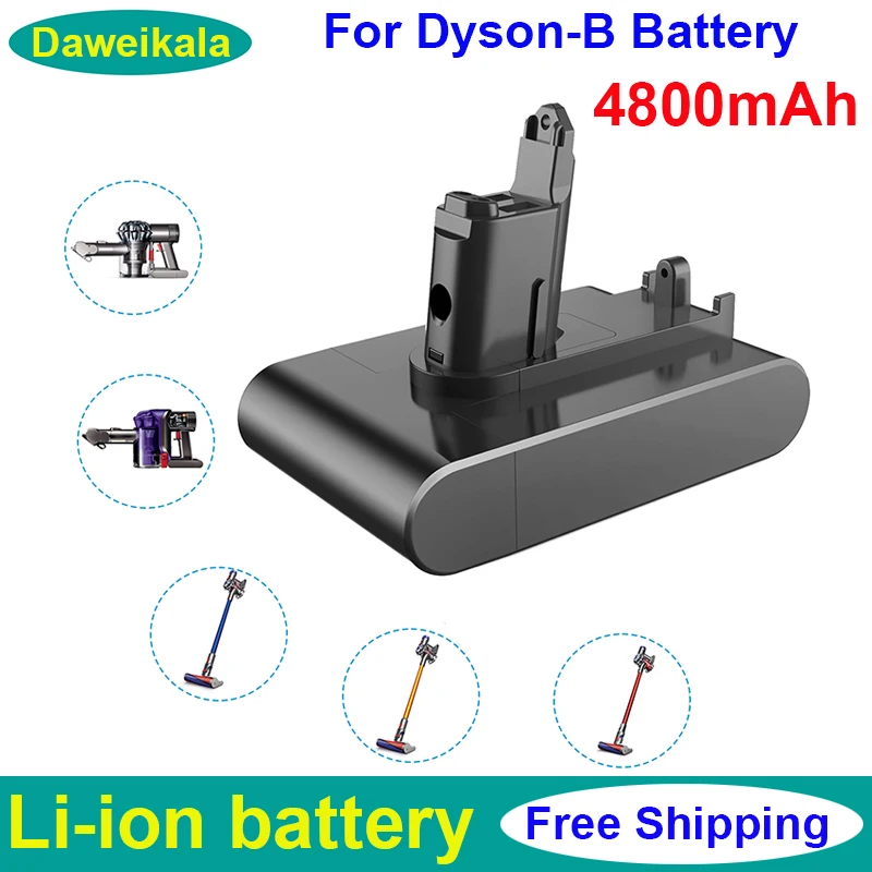 2023 Type-B Battery 22.2V 4800mAh Li-ion Vacuum Battery for Dyson DC35 DC45 DC31B DC34 DC44 Animal DC56 DC57 (Only Fit Type B)
2023 Type-B Battery 22.2V 4800mAh Li-ion Vacuum Battery for Dyson DC35 DC45 DC31B DC34 DC44 Animal DC56 DC57 (Only Fit Type B)