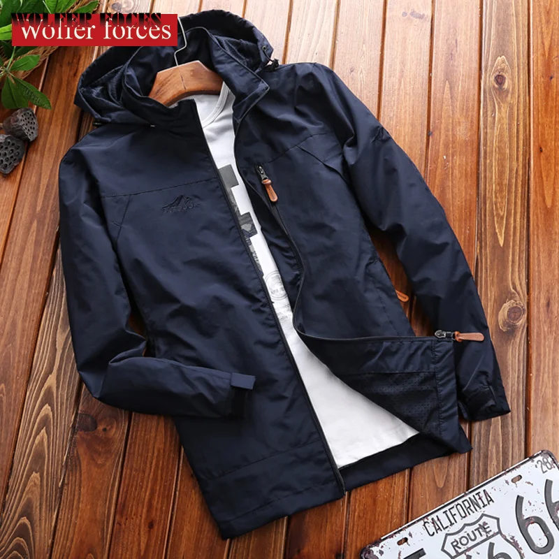 Hooded Men's Jacket Outdoor Sports Man Clothing Waterproof Wind Oversize Bomber Jackets 2022 Spring Tactical Windbreaker Jackets
Hooded Men's Jacket Outdoor Sports Man Clothing Waterproof Wind Oversize Bomber Jackets 2022 Spring Tactical Windbreaker Jackets