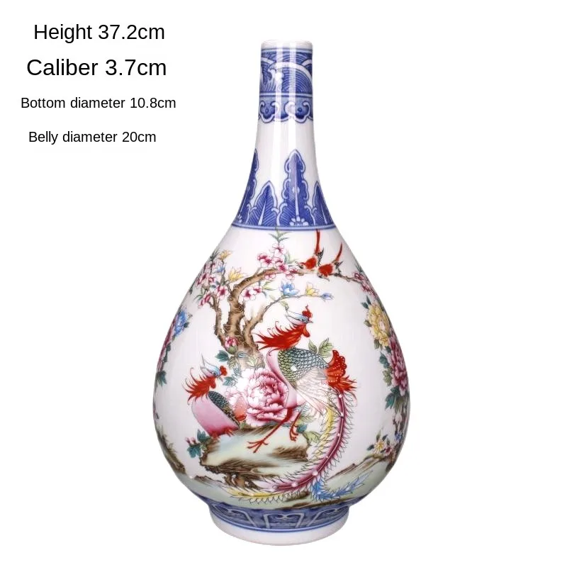 Qing Dynasty Qianlong Blue And White Vase Antique Porcelain Home Decoration Chinese Style Decoration
Qing Dynasty Qianlong Blue And White Vase Antique Porcelain Home Decoration Chinese Style Decoration