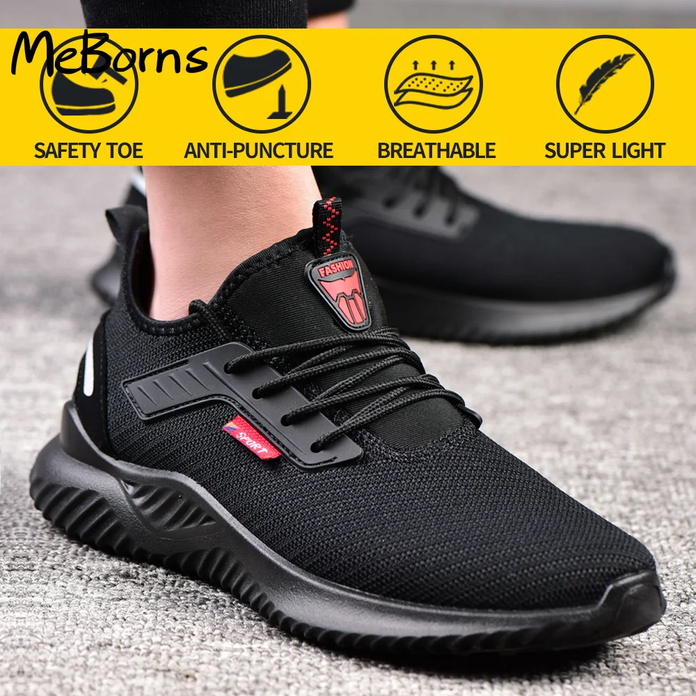 Work Safety Shoes Anti-Smashing Steel Toe Puncture Proof Construction Lightweight Breathable Sneakers shoes Men Women is Light 
Work Safety Shoes Anti-Smashing Steel Toe Puncture Proof Construction Lightweight Breathable Sneakers shoes Men Women is Light