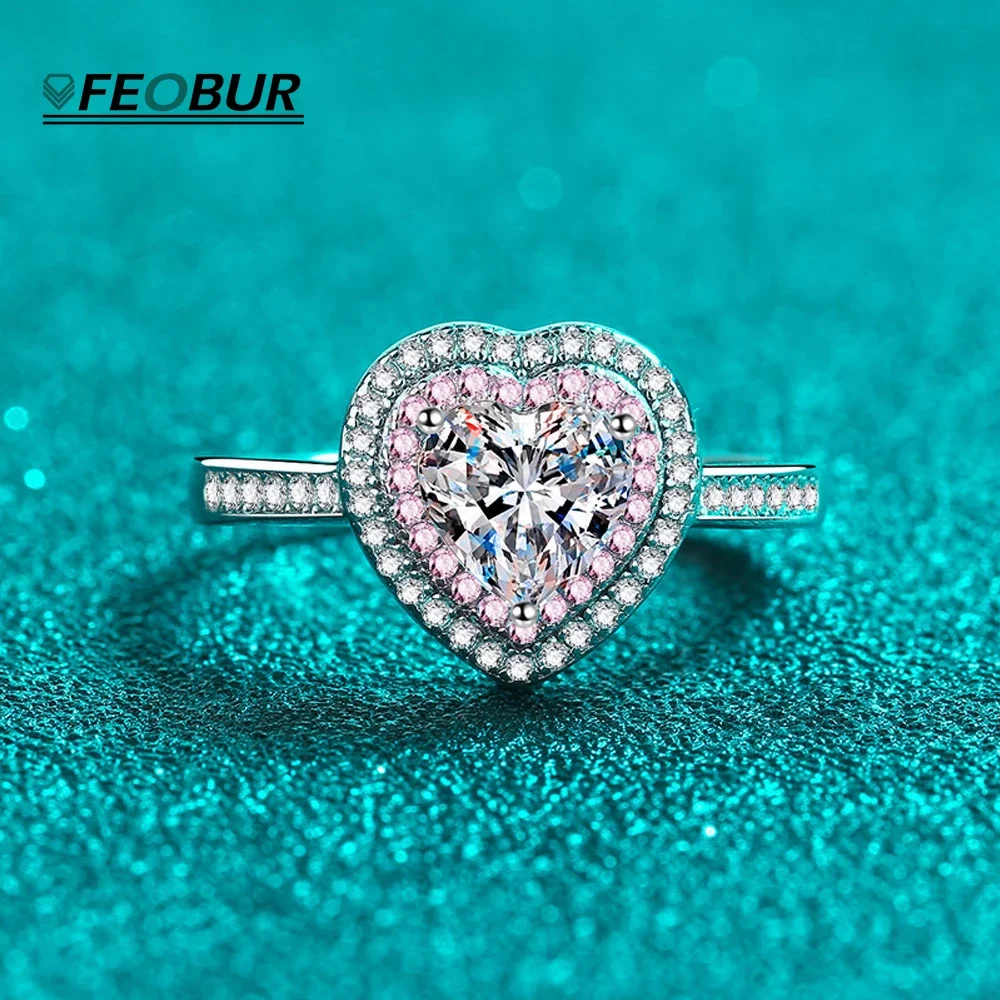 1CT Heart Cut Moissanite Engagement Rings for Women GRA Certified 925 Sterling Silver Wedding Band Promise Ring Luxury Jewelry
1CT Heart Cut Moissanite Engagement Rings for Women GRA Certified 925 Sterling Silver Wedding Band Promise Ring Luxury Jewelry