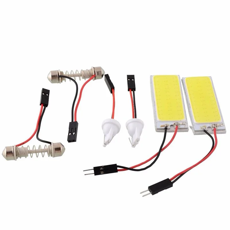 Bulbs 2Pcs DC12V Xenon HID White 36-COB LED Panel Lights Dome Map Light Panel Lamp High Quality Durable Practical
Bulbs 2Pcs DC12V Xenon HID White 36-COB LED Panel Lights Dome Map Light Panel Lamp High Quality Durable Practical