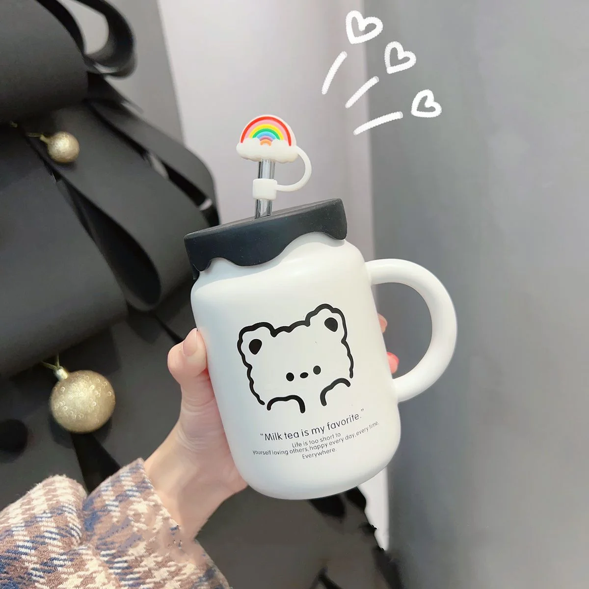 Water Bottles for Girls Ceramics Free Shipping Cup with Iid and Straw Reusable Cup Cute Mug Kawaii Little Bottle Aesthetic Girl
Water Bottles for Girls Ceramics Free Shipping Cup with Iid and Straw Reusable Cup Cute Mug Kawaii Little Bottle Aesthetic Girl