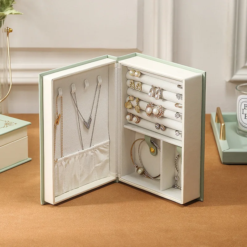 New Necklace Earrings Storage Book Creative Jewelry Box PU Leather Earrings Storage Book Wholesale Customization
New Necklace Earrings Storage Book Creative Jewelry Box PU Leather Earrings Storage Book Wholesale Customization