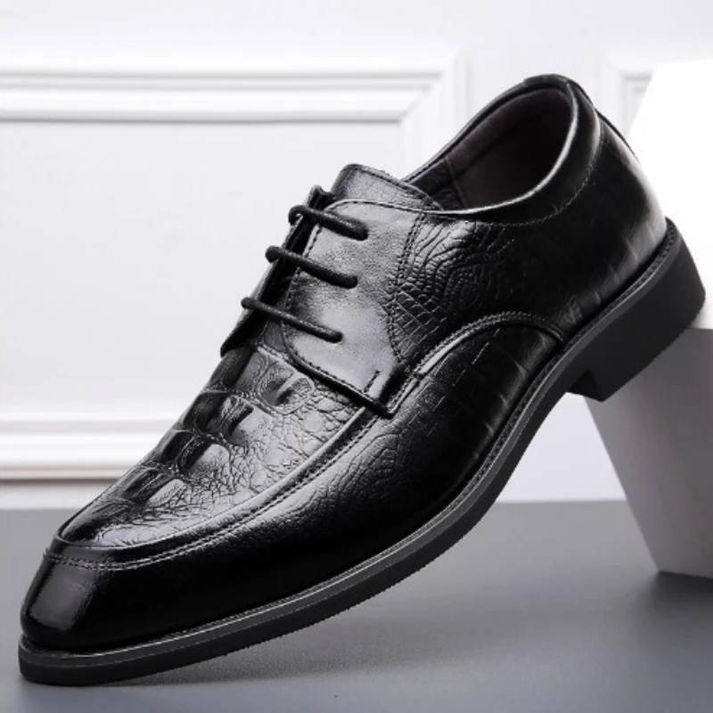 Pointed Toe Casual Men Shoes Formal Business Casual Lace-up Men Breathable Wear-resistant Low-top British Style Spring New Style
Pointed Toe Casual Men Shoes Formal Business Casual Lace-up Men Breathable Wear-resistant Low-top British Style Spring New Style