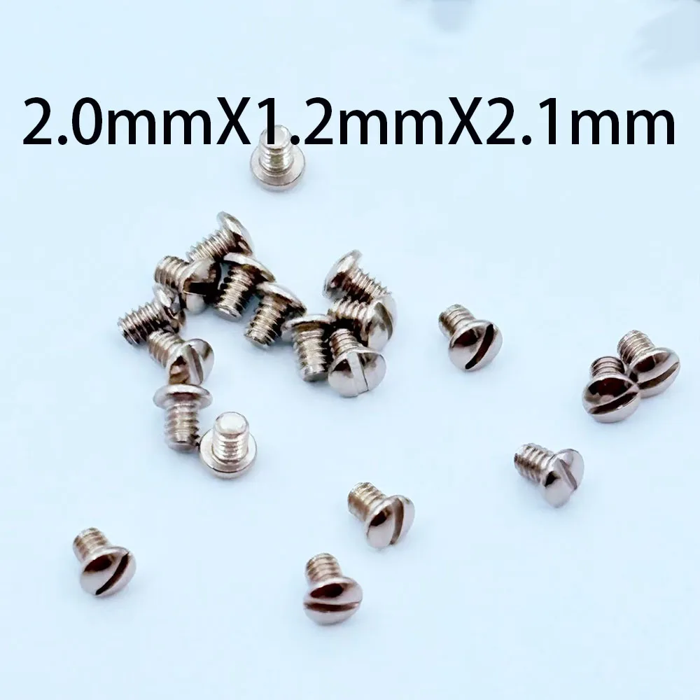 Винт задней крышки часов 1,2 мм, прямой винт с толстым циферблатом, винт нижней крышки с плоской головкой и грибовидной головкой с круглой головкой
Винт задней крышки часов 1,2 мм, прямой винт с толстым циферблатом, винт нижней крышки с плоской головкой и грибовидной головкой с круглой головкой