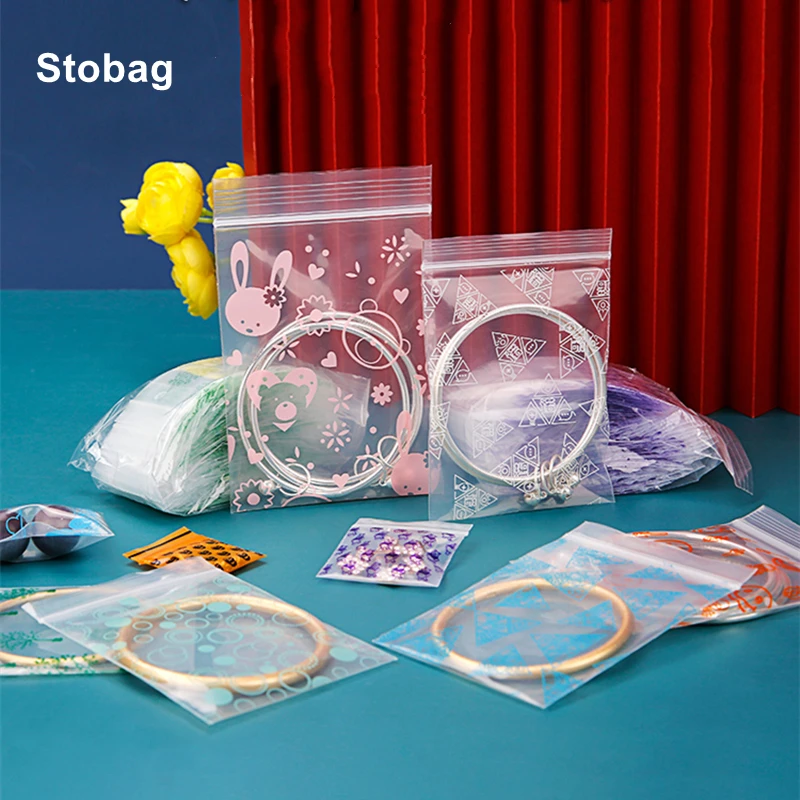 StoBag Color Print Transparent PE Plastic Package Ziplock Bags Small Cute Sealed Thickened Pouches Jewelry Organizer Reusable
StoBag Color Print Transparent PE Plastic Package Ziplock Bags Small Cute Sealed Thickened Pouches Jewelry Organizer Reusable