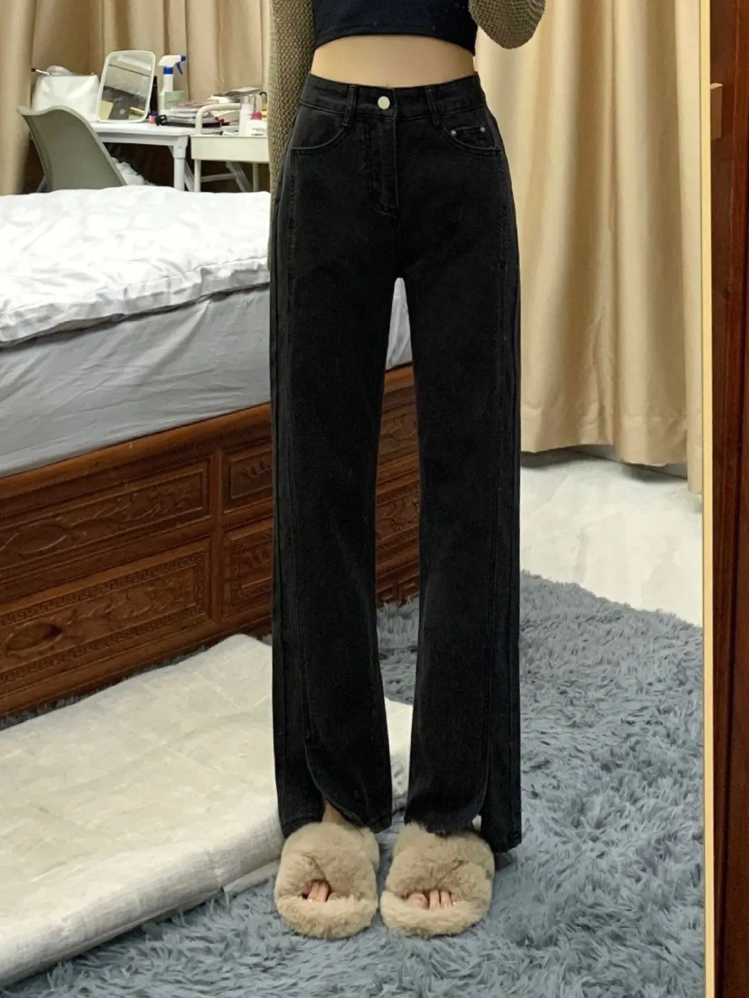 2023 New High Waist Buttons Split Flare Women Pant Fashion Slim Chic Denim Trousers New Korean Loose Women Clothing V630
2023 New High Waist Buttons Split Flare Women Pant Fashion Slim Chic Denim Trousers New Korean Loose Women Clothing V630