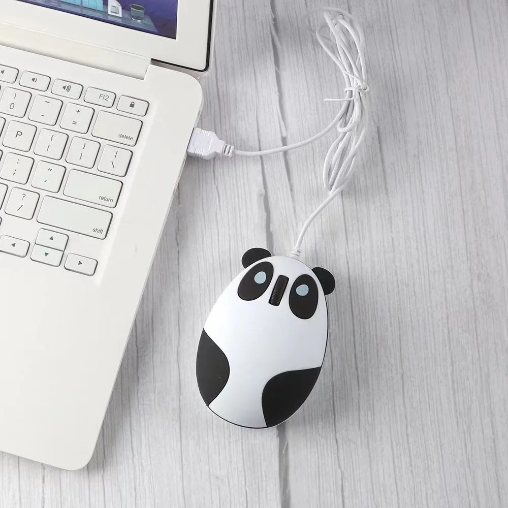 

Забавная Милая мультяшная проводная usb мышь панда для компьютера ноутбука ПК креативные подарки