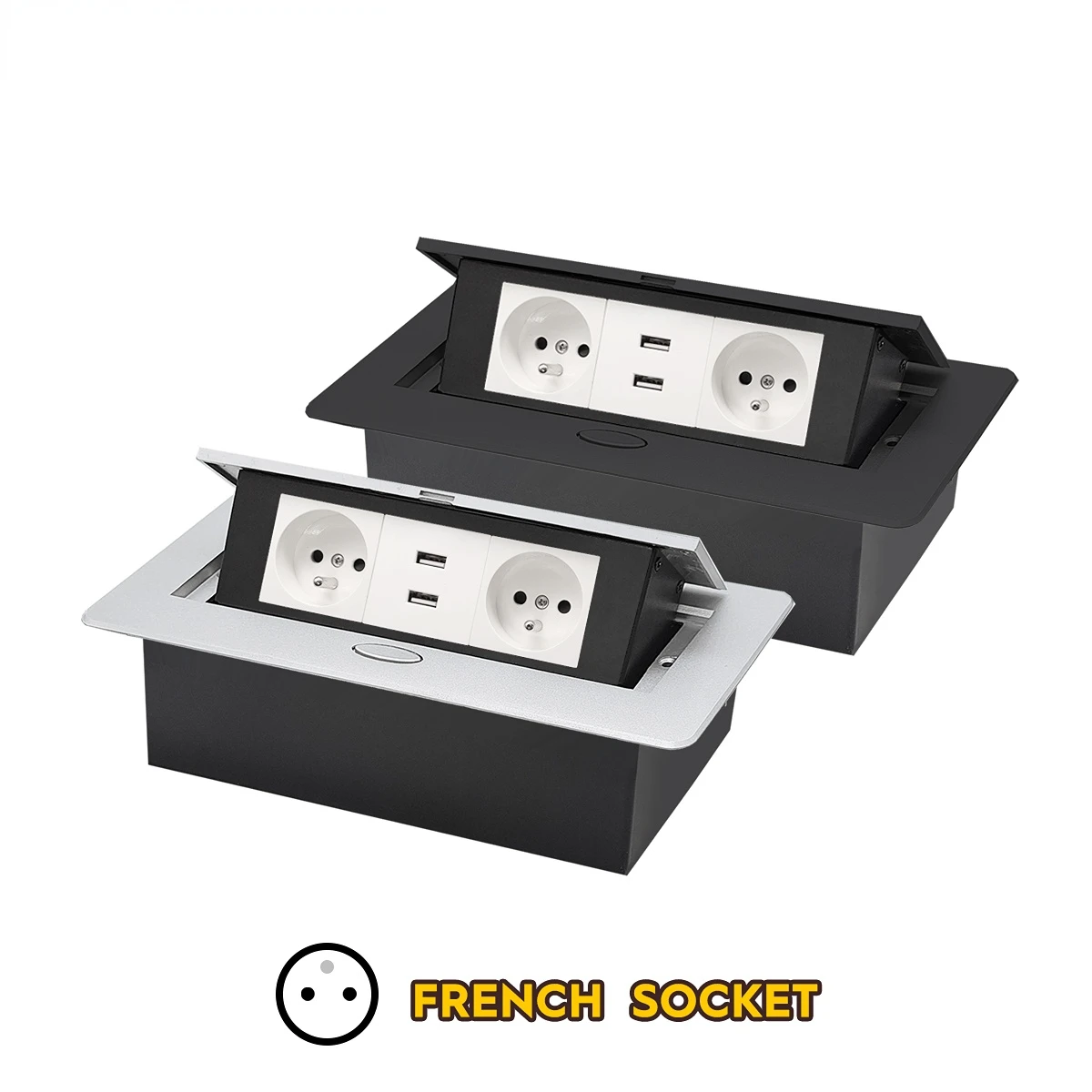 Metal Al Panel 45Module French/EUR Standard Hidden Type Table Socket USB-C office home kitchen cabinet desktop Network FR white
Metal Al Panel 45Module French/EUR Standard Hidden Type Table Socket USB-C office home kitchen cabinet desktop Network FR white