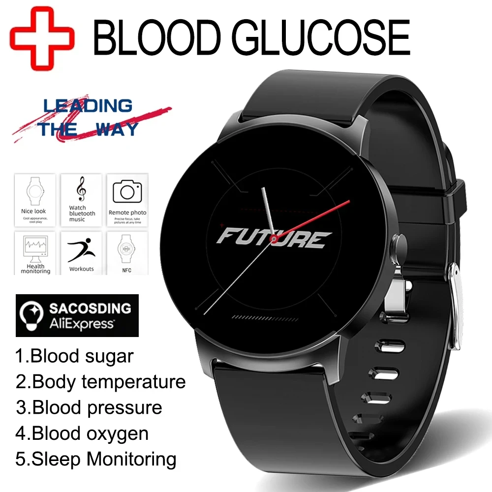 Noninvasive Blood Glucose Fashion Ultra-Thin Smart Watch Mens NFC Body Thermometer Heart Rate Healthy Monitor Smartwatch Women
Noninvasive Blood Glucose Fashion Ultra-Thin Smart Watch Mens NFC Body Thermometer Heart Rate Healthy Monitor Smartwatch Women