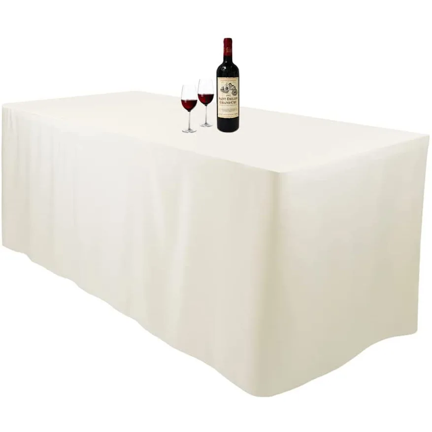 6 ft table set of black polyester cloth tablecloth outdoor table cloth sets of wedding party_Jes4612
6 ft table set of black polyester cloth tablecloth outdoor table cloth sets of wedding party_Jes4612