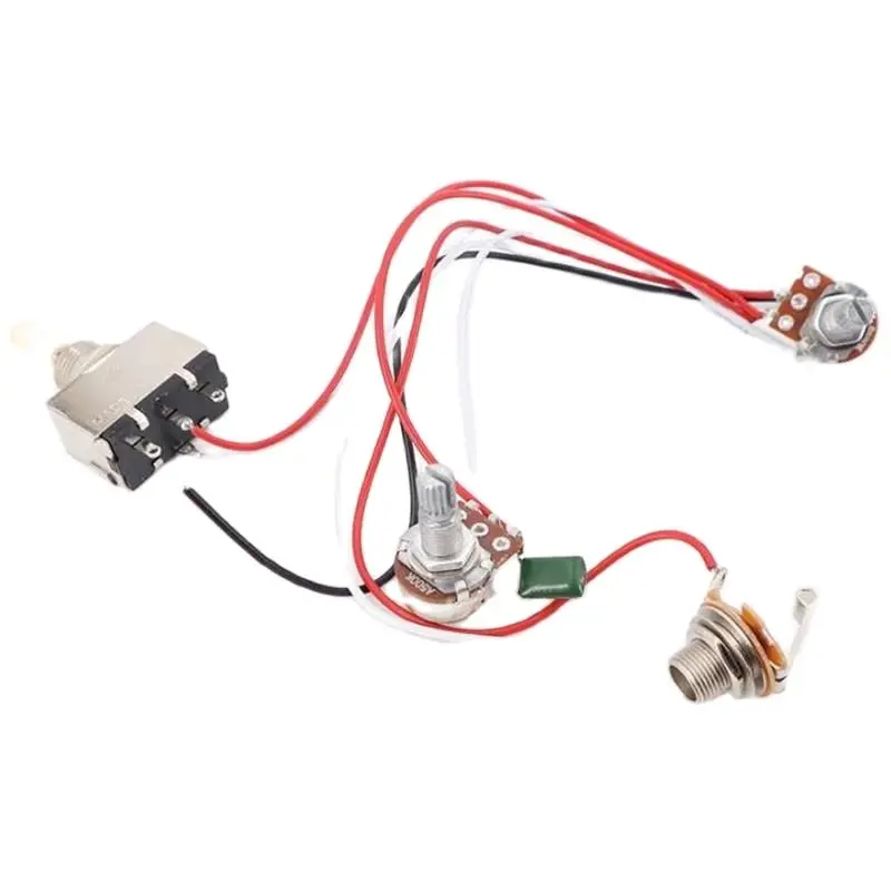 Electric guitar line assembly Double electric guitar electronic circuit 1 volume 1 tone 3 switch with outlet
Electric guitar line assembly Double electric guitar electronic circuit 1 volume 1 tone 3 switch with outlet