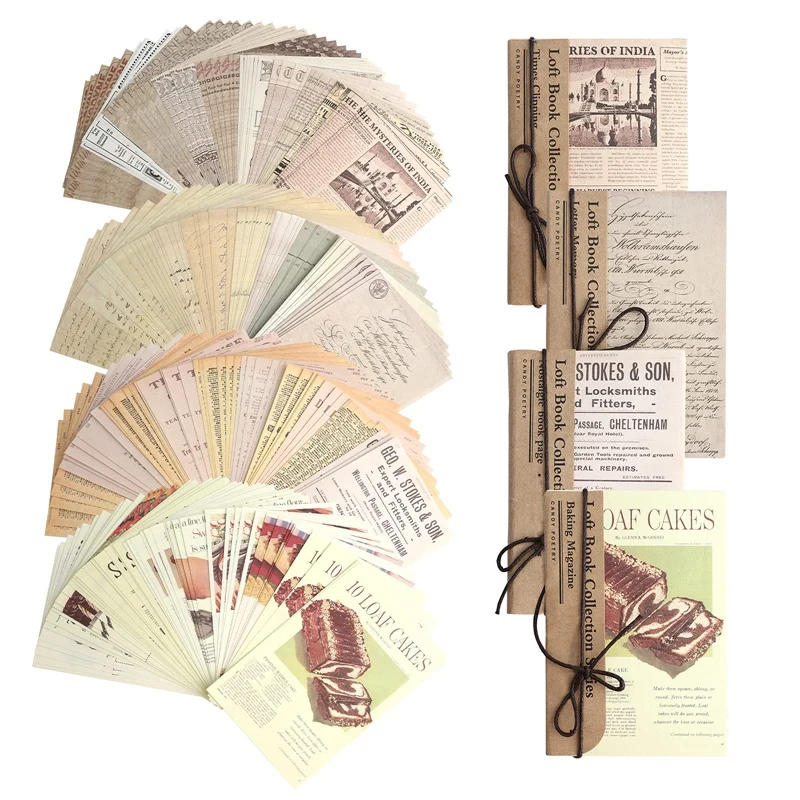 

240 Sheet Vintage Scrapbook Paper Vintage Pattern Paper For Travel Journaling Scrapbooking Planners DIY Album Paper