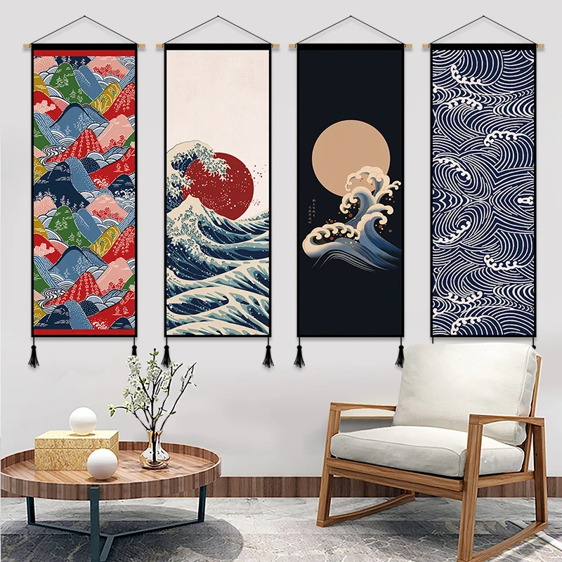 Japanese Style Living Room Background Wall Decoration Tapestry Bedroom Hanging Cloth Background Cloth Art Hanging Paintings
Japanese Style Living Room Background Wall Decoration Tapestry Bedroom Hanging Cloth Background Cloth Art Hanging Paintings