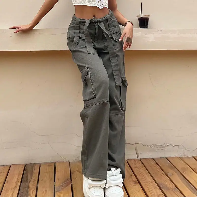 HEZIOWYUN Women Y2K Fairy Grunge Jeans Solid Retro Zipper Closure Casual Daily Straight Harajuku Trousers with Pockets and Belt
HEZIOWYUN Women Y2K Fairy Grunge Jeans Solid Retro Zipper Closure Casual Daily Straight Harajuku Trousers with Pockets and Belt