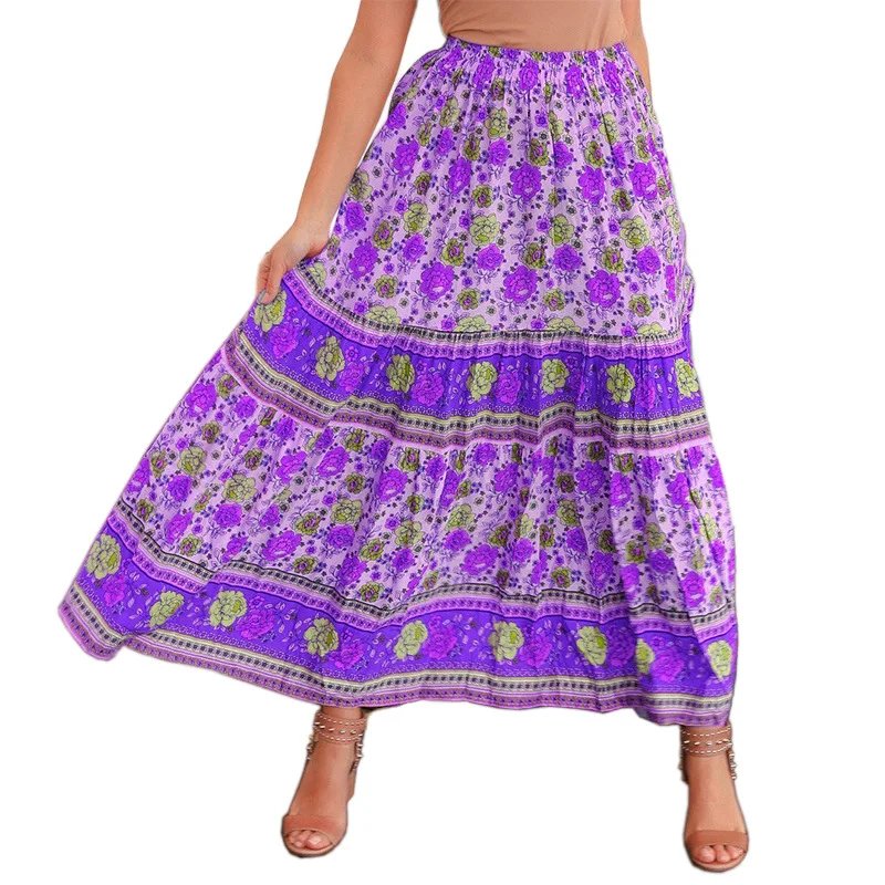 Women's Spring/Summer 2022 Fashion Retro Bohemian Polyester Printed Elastic High Waist Skirt SJ368
Women's Spring/Summer 2022 Fashion Retro Bohemian Polyester Printed Elastic High Waist Skirt SJ368