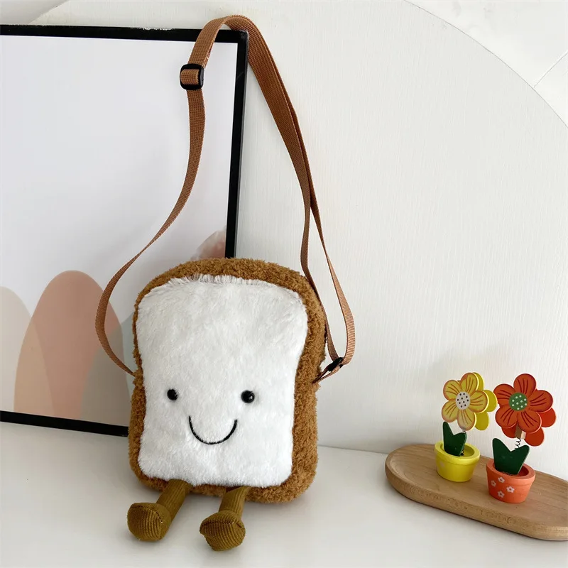Cartoon plush toasted bread children's small bag Korean fun cute girl cross-body bag single shoulder mobile phone zero wallet
Cartoon plush toasted bread children's small bag Korean fun cute girl cross-body bag single shoulder mobile phone zero wallet