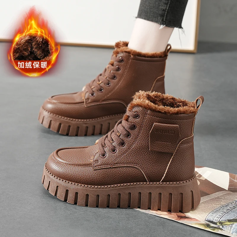 2023 Winter Women Ankle Boots Platform Shoes Fashion Warm Student's Boots Snow Boots Comfortable Non Slip Female Footwear
2023 Winter Women Ankle Boots Platform Shoes Fashion Warm Student's Boots Snow Boots Comfortable Non Slip Female Footwear