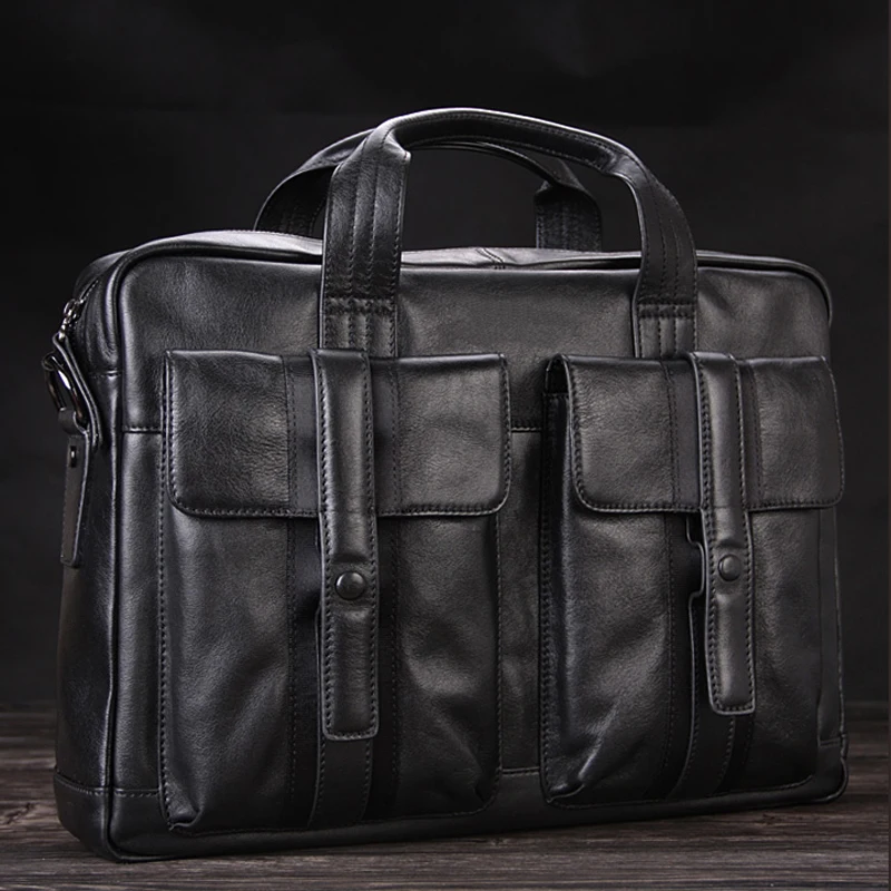Men Genuine Male Black 15.6"inch Portfolio Leather Office Luxury Briefcase Men Bag Bag Bag Leather Laptop Business Briefcase
Men Genuine Male Black 15.6"inch Portfolio Leather Office Luxury Briefcase Men Bag Bag Bag Leather Laptop Business Briefcase