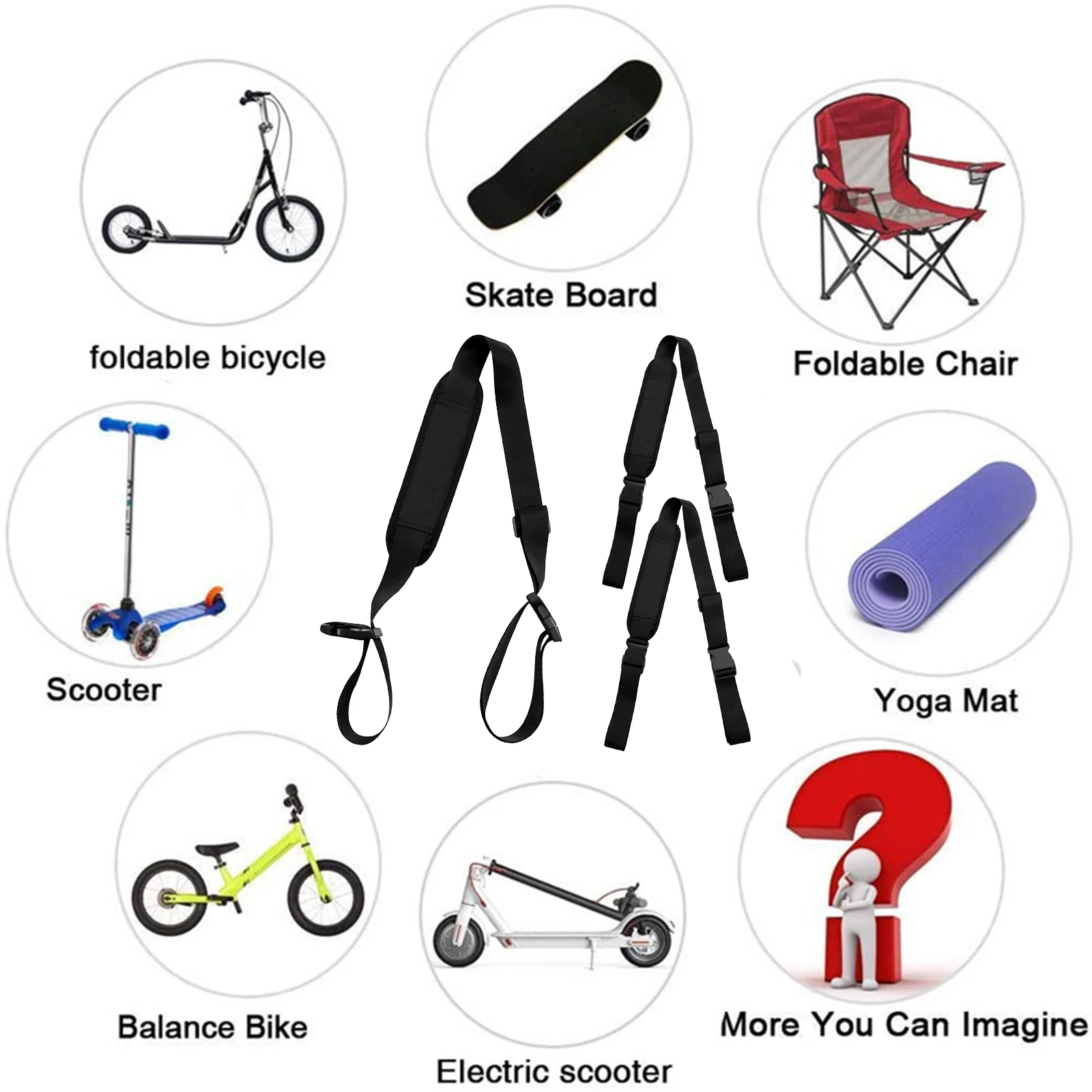 Beach Chair Carry Straps Wear-resistant 105-180cm/41.34-70.87\" Length 3 Pcs/ Set 3.8cm/ 1.5 Inches Width Adjustable
Beach Chair Carry Straps Wear-resistant 105-180cm/41.34-70.87\" Length 3 Pcs/ Set 3.8cm/ 1.5 Inches Width Adjustable