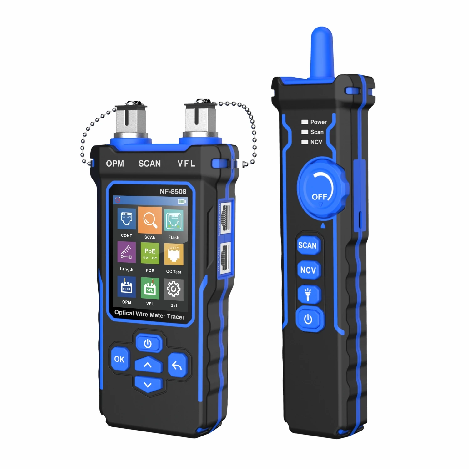 All in one Optical Power Meter Fiber Rj45 Network Cable Tester OPM VFL PoE tester Cable finder
All in one Optical Power Meter Fiber Rj45 Network Cable Tester OPM VFL PoE tester Cable finder