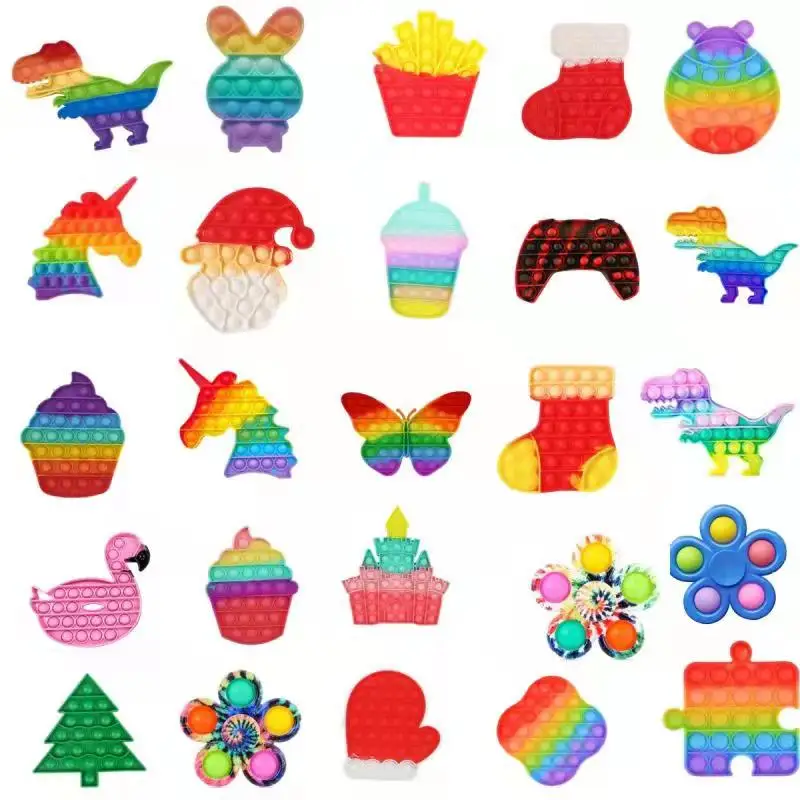 Rainbow Bubble Pops Kids Fidget Simple Dimple Toys Sensory Autisim Special Need Anti-stress Stress Relief Squishy Fidget Toy
Rainbow Bubble Pops Kids Fidget Simple Dimple Toys Sensory Autisim Special Need Anti-stress Stress Relief Squishy Fidget Toy