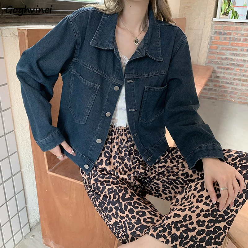 Jackets Woman Basic Fashion All-match Button Solid Pockets Casual Spring Streetwear Vintage Lady Korean Simple Elegant Daily New
Jackets Woman Basic Fashion All-match Button Solid Pockets Casual Spring Streetwear Vintage Lady Korean Simple Elegant Daily New
