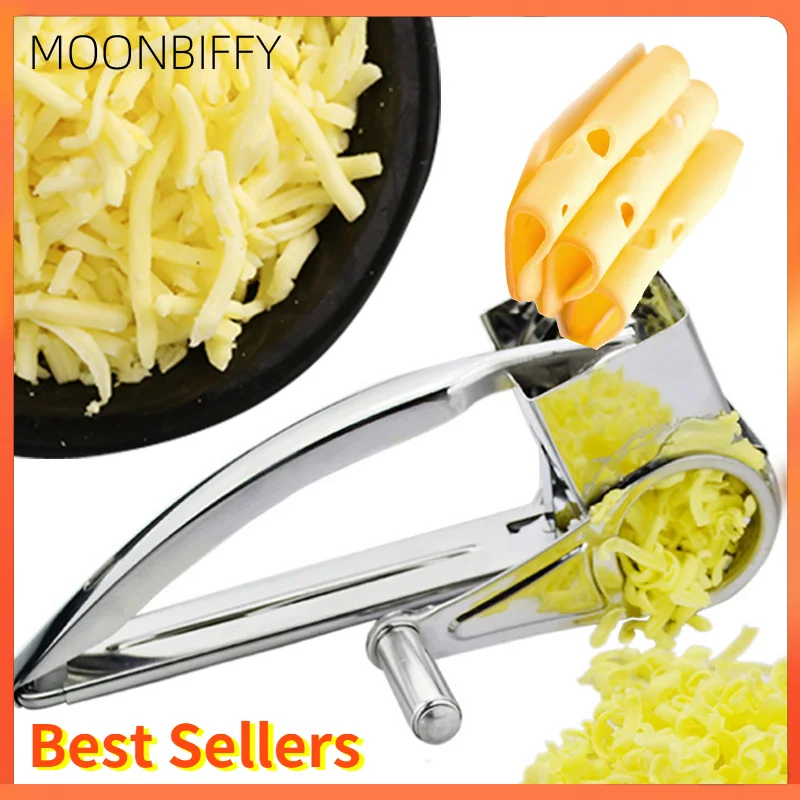 Stainless Steel Cheese Grater Hand-cranked Rotary Cheese Grater Cheese Slicer Shredder Butter Cutter Household Kitchen Gadgets 
Stainless Steel Cheese Grater Hand-cranked Rotary Cheese Grater Cheese Slicer Shredder Butter Cutter Household Kitchen Gadgets