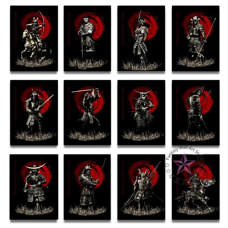 Japanese Samurai Poster Wearing Armor Holding Katana Anime Canvas Painting Vintage Figure Picture Room Home Wall Decor Cuadros
Japanese Samurai Poster Wearing Armor Holding Katana Anime Canvas Painting Vintage Figure Picture Room Home Wall Decor Cuadros