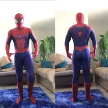 Halloween TASM 2 Spiderman Cosplay Costume Superhero Zentai Suit Adults Kids Men Boys Male Full Bodysuit Jumpsuit