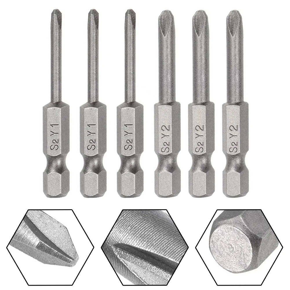 6pcs 50mm Y1 Y2 Y Tip Head Screwdriver Bits Set Hex Shank Magnetic Screwdriver For Manual Electric Screwdriver
6pcs 50mm Y1 Y2 Y Tip Head Screwdriver Bits Set Hex Shank Magnetic Screwdriver For Manual Electric Screwdriver