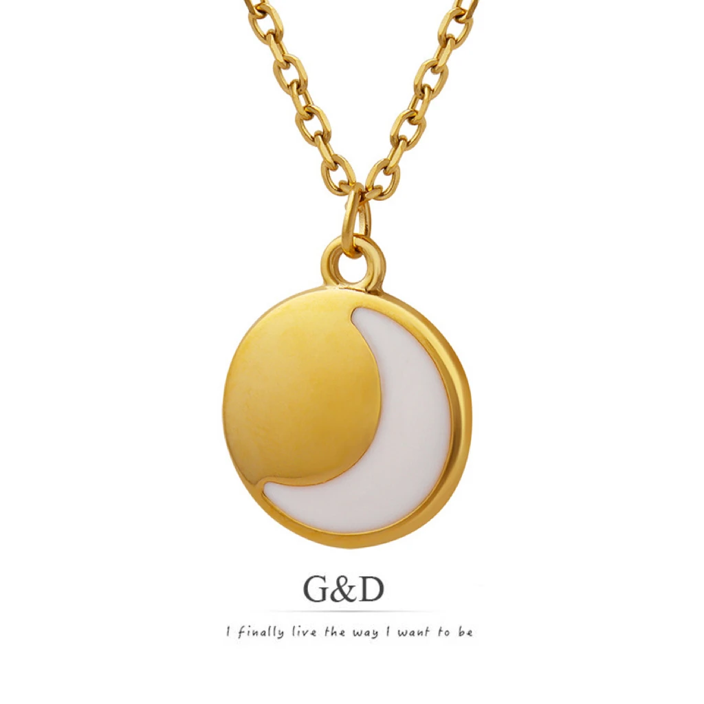 G&D Trendy Niche Design Personality Korean INS Round Moon Pendant Necklace for Women Jewelry Gift Waterproof Wholesale
G&D Trendy Niche Design Personality Korean INS Round Moon Pendant Necklace for Women Jewelry Gift Waterproof Wholesale