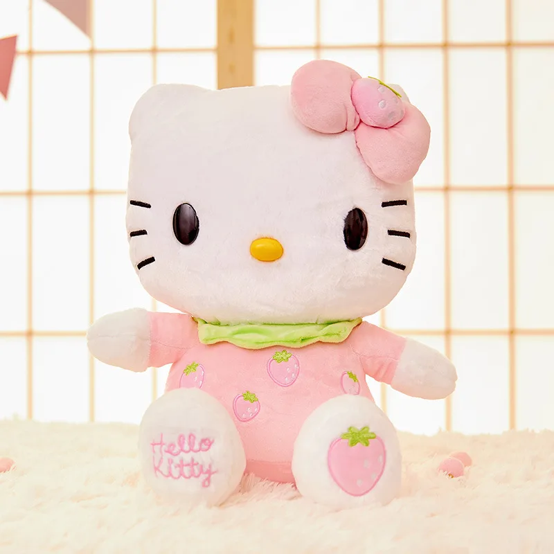 SALE 23-30cm New Hello Kitty Anime Cartoon Fruit Kt Cat Holding Strawberry Cat Doll Cute Kawaii Plush Toys Room Decoration
SALE 23-30cm New Hello Kitty Anime Cartoon Fruit Kt Cat Holding Strawberry Cat Doll Cute Kawaii Plush Toys Room Decoration
