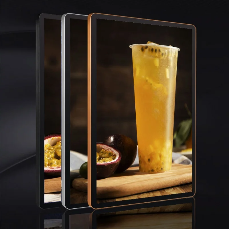 2020 new innovation led poster frame led light display restaurant backlit custom aluminum frame a1 a2 led slim light box
2020 new innovation led poster frame led light display restaurant backlit custom aluminum frame a1 a2 led slim light box