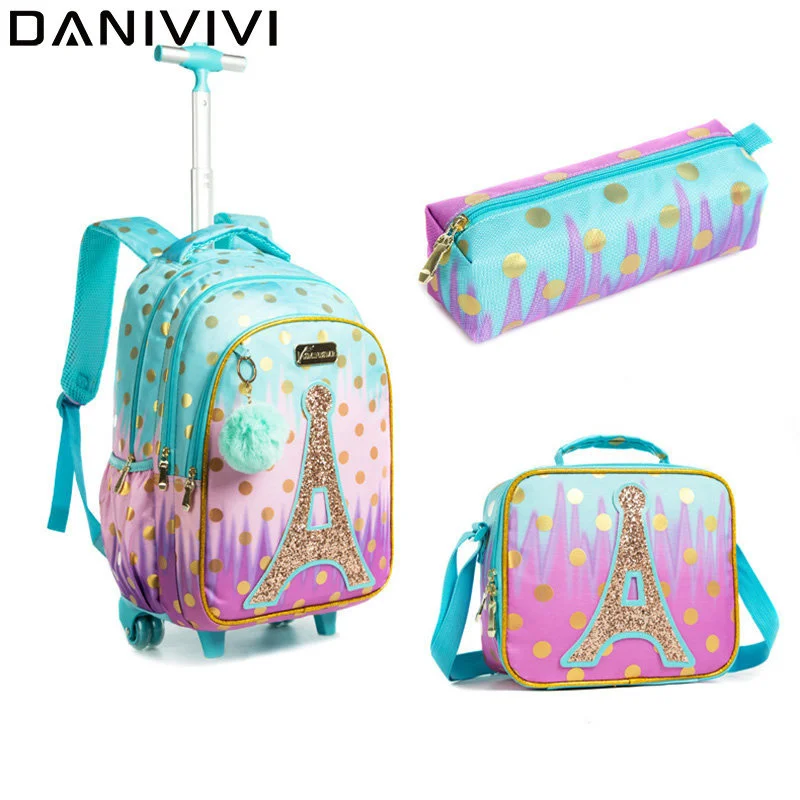3 IN 1 School Children's Backpack with Wheels Kids Wheeled School Bag Teenagers Girls Canvas Backpack Travel Trolley Bags
3 IN 1 School Children's Backpack with Wheels Kids Wheeled School Bag Teenagers Girls Canvas Backpack Travel Trolley Bags