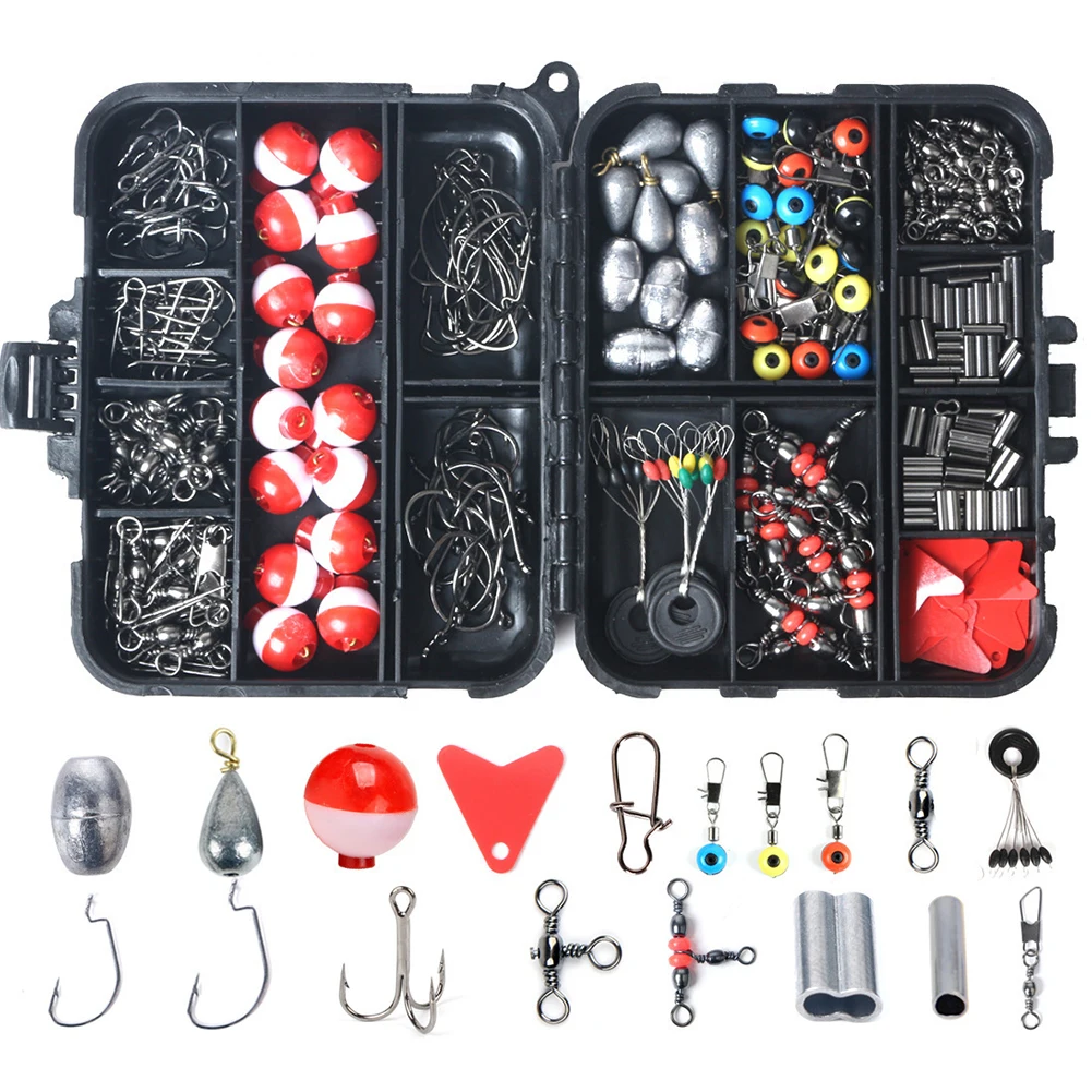263pcs Fishing Accessories Set Swivels Jig Hooks Carbon Steel Crankbait Crank Hook Artificial Wobblers Fishing Accessories
263pcs Fishing Accessories Set Swivels Jig Hooks Carbon Steel Crankbait Crank Hook Artificial Wobblers Fishing Accessories