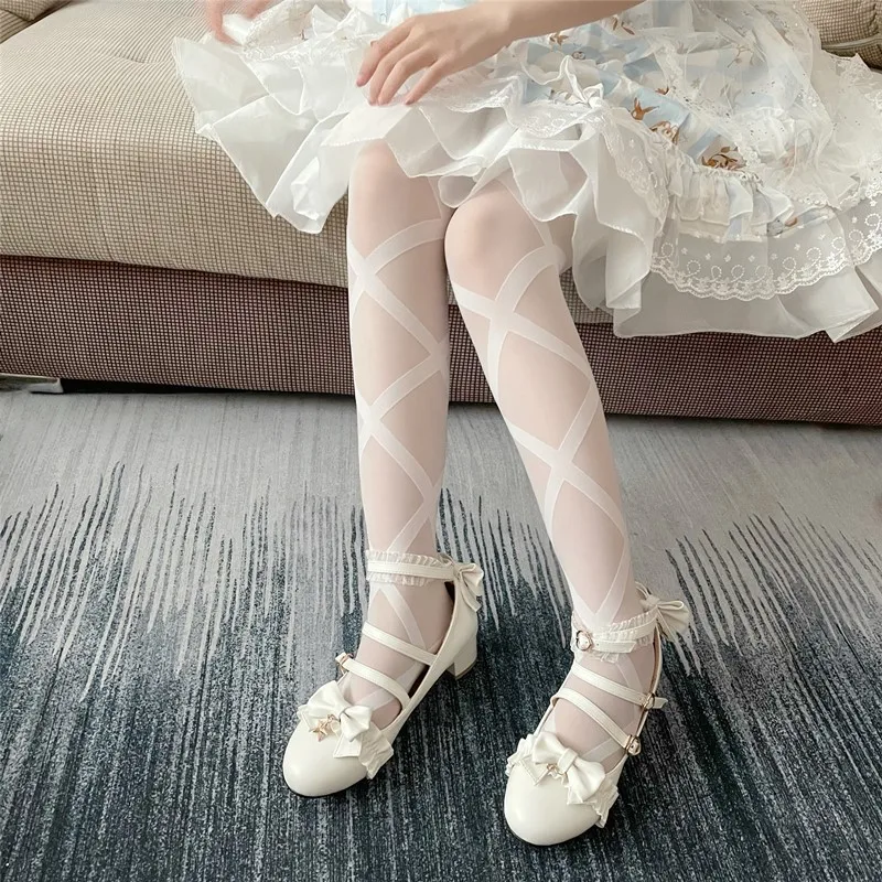 Fashion Sexy Women Stockings Vintage Japanese Anime Kawaii Lace Sock for Women Stripes Cute Cosplay Elegant Transparent Harajuku
Fashion Sexy Women Stockings Vintage Japanese Anime Kawaii Lace Sock for Women Stripes Cute Cosplay Elegant Transparent Harajuku