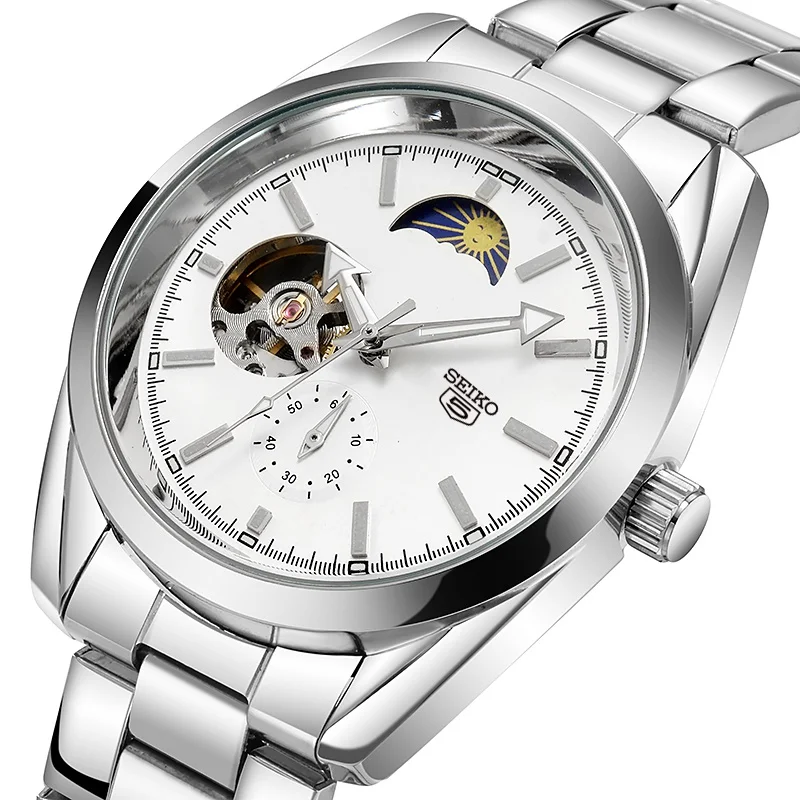 2022 New Seiko Men's Automatic Watch Multifunctional Sun Moon Star Classic Watch Tourbillon Luxury Mechanical Watch
2022 New Seiko Men's Automatic Watch Multifunctional Sun Moon Star Classic Watch Tourbillon Luxury Mechanical Watch