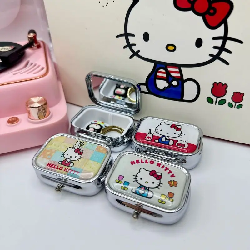 Разделенная шкатулка для драгоценностей с героями мультфильмов Hello Kitty маленькая