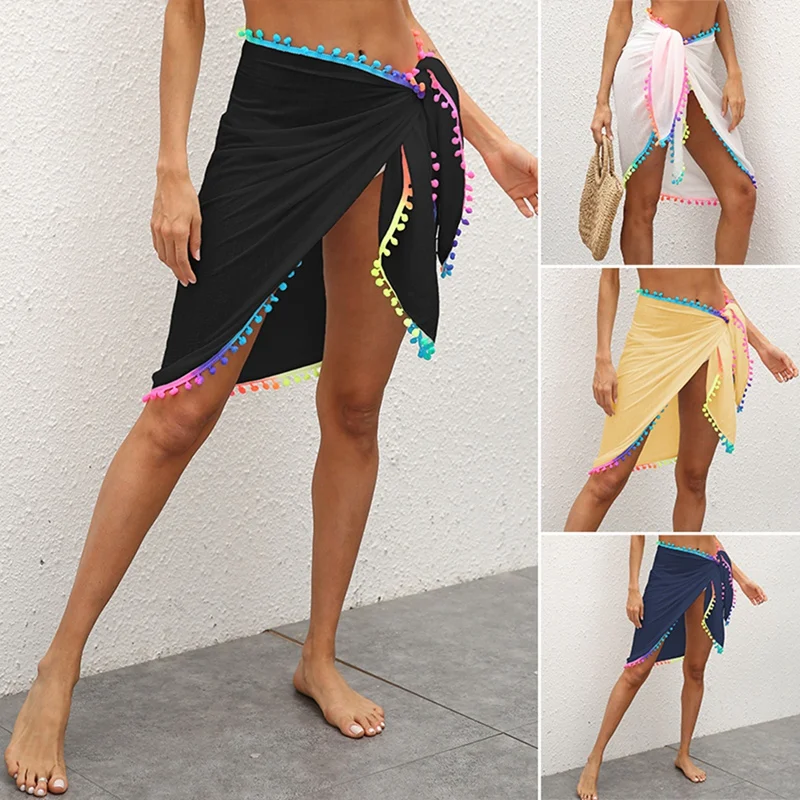 Women's Color Fringe Stitching Irregular One-Piece Beach Skirt Strappy Skirt One Size
Women's Color Fringe Stitching Irregular One-Piece Beach Skirt Strappy Skirt One Size