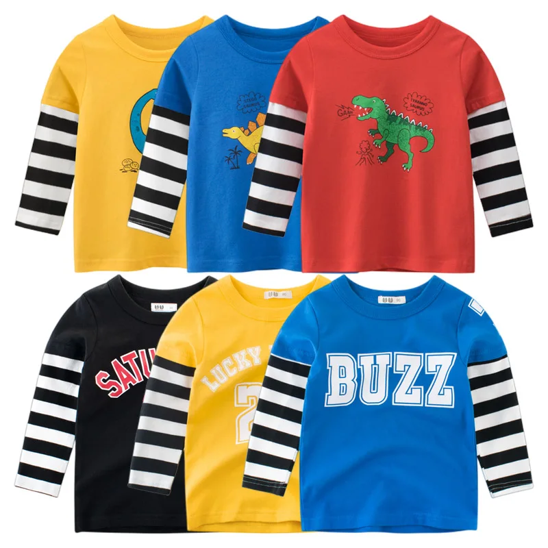 2023 Autumn Clothes Letter Dinosaur T-Shirt for Boy Children Kids Tops Tee Unisex Boys Girls Stripe Long Sleeve Cotton Tee Shirt
2023 Autumn Clothes Letter Dinosaur T-Shirt for Boy Children Kids Tops Tee Unisex Boys Girls Stripe Long Sleeve Cotton Tee Shirt