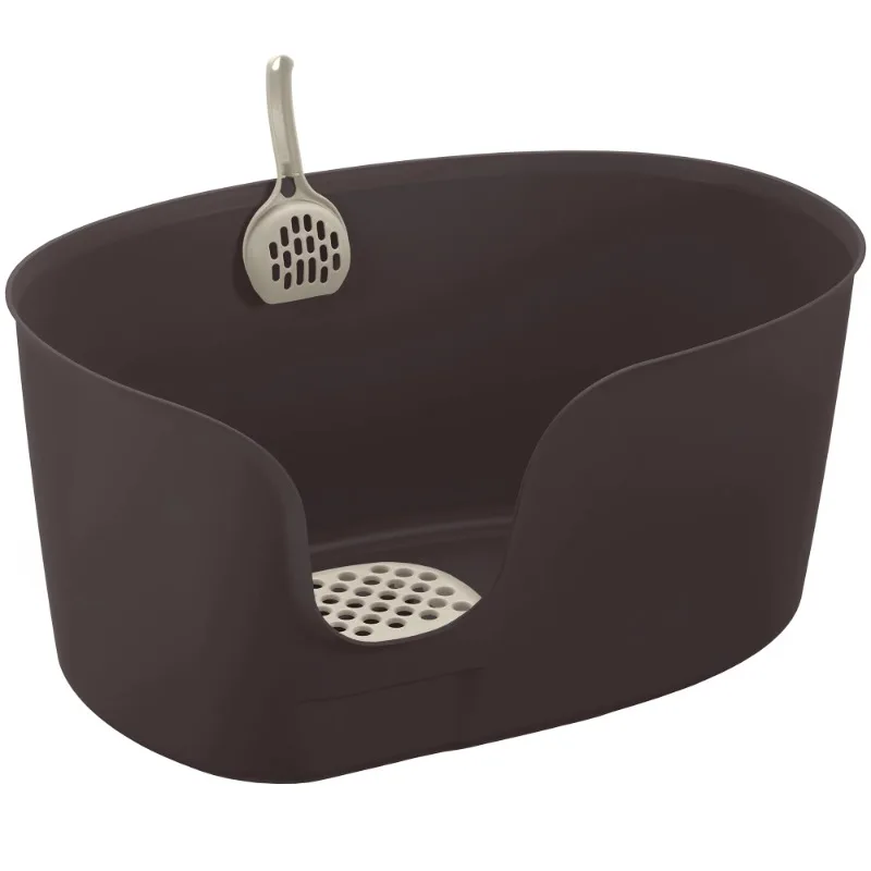 Richell Paw Trax High Wall Cat Litter Box XL with Scoop, Perfect for Multi Cat Households
Richell Paw Trax High Wall Cat Litter Box XL with Scoop, Perfect for Multi Cat Households