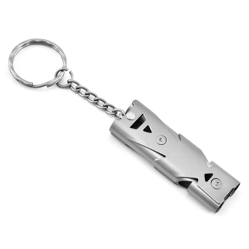 Outdoor Survival High Decibel Whistle EDC Whistle Tool Cheerleading Whistle Portable Double Pipe Emergency SOS Whistle Key Chain
Outdoor Survival High Decibel Whistle EDC Whistle Tool Cheerleading Whistle Portable Double Pipe Emergency SOS Whistle Key Chain