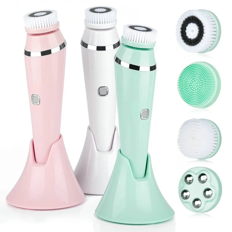 4 in 1 Electric Facial Cleansing Brush Rechargeable Waterproof Spin Sonic Exfoliator Face Scrubber Cleanser Skin Care Machine
4 in 1 Electric Facial Cleansing Brush Rechargeable Waterproof Spin Sonic Exfoliator Face Scrubber Cleanser Skin Care Machine