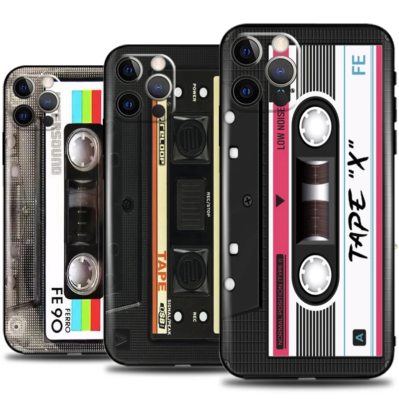 Vintage Cassette Tape Retro Style Phone Case For iPhone 13 12 11 Pro Mini X XR XS Max 5 5s 6 6s 7 8 Plus Coque Black Funda
Vintage Cassette Tape Retro Style Phone Case For iPhone 13 12 11 Pro Mini X XR XS Max 5 5s 6 6s 7 8 Plus Coque Black Funda