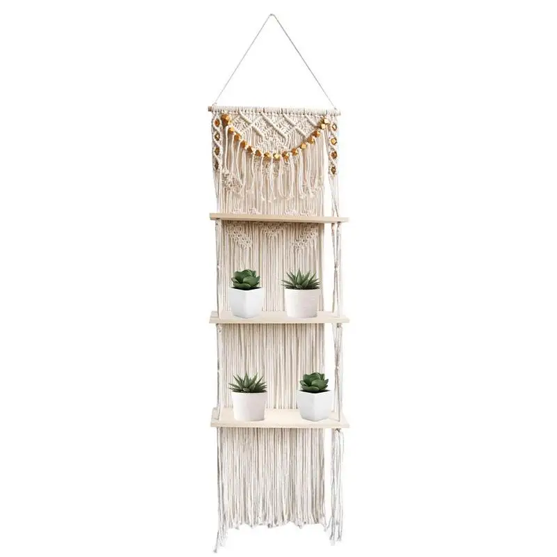 Macrame Wall Shelf 3 Tier Tassel Shelves For Wall Tapestry Boho Shelves Organizer Hanger For Home Indoor Plant Wall Shelf
Macrame Wall Shelf 3 Tier Tassel Shelves For Wall Tapestry Boho Shelves Organizer Hanger For Home Indoor Plant Wall Shelf