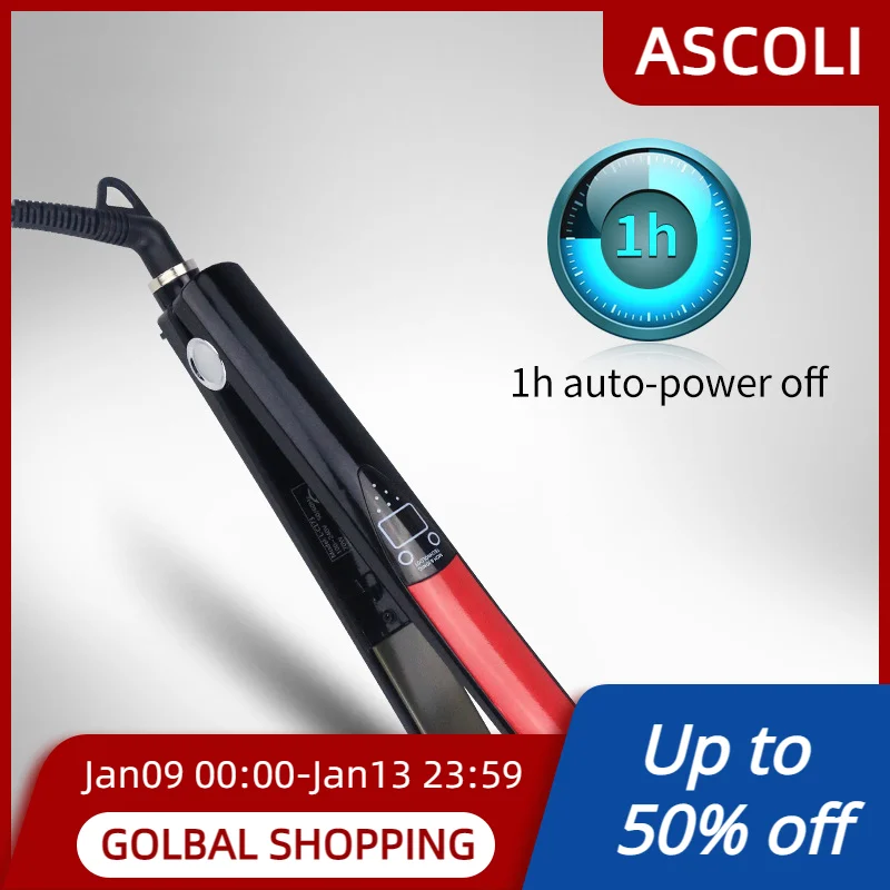 Светодиодный выпрямитель для волос Ascoli, ультратонкий выпрямитель с цифровым дисплеем, быстрый нагрев 30s, 11 мм, с отрицательными ионами, в евр...
Светодиодный выпрямитель для волос Ascoli, ультратонкий выпрямитель с цифровым дисплеем, быстрый нагрев 30s, 11 мм, с отрицательными ионами, в евр...