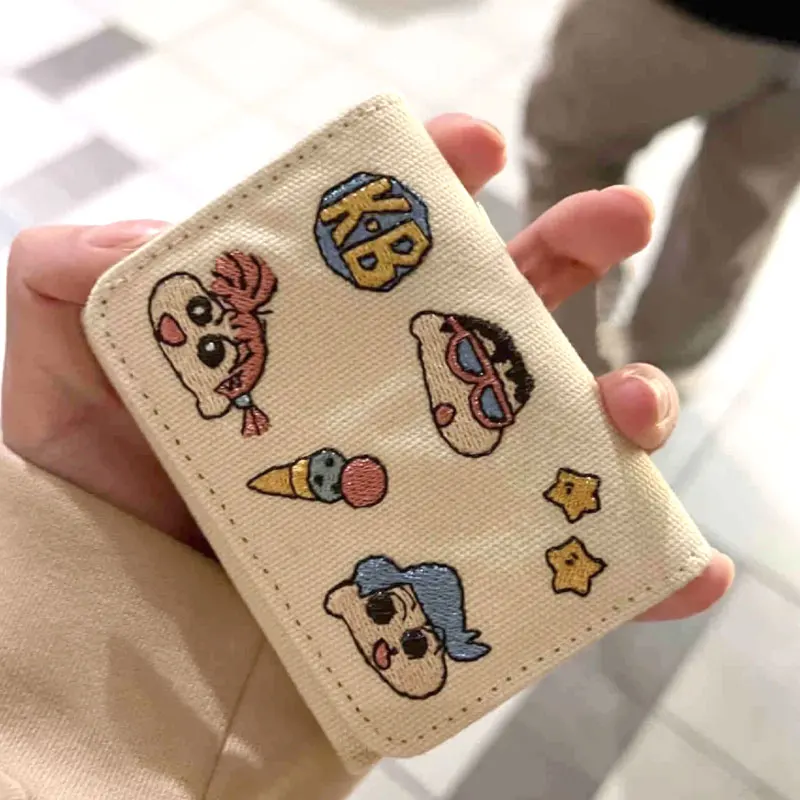 

Crayon Shin Chan Wallet Anime Kawaii Cute Zero Wallet Cartoon Mini Storage Bag Portable Multifunctional Card Bag Kids Gift